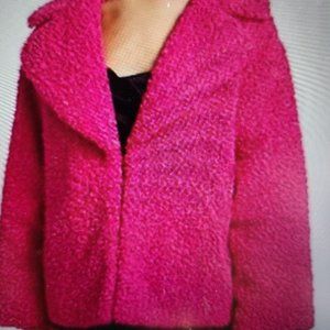 Alice + Olivia Thora Oversized Faur Fur Jacket Size M